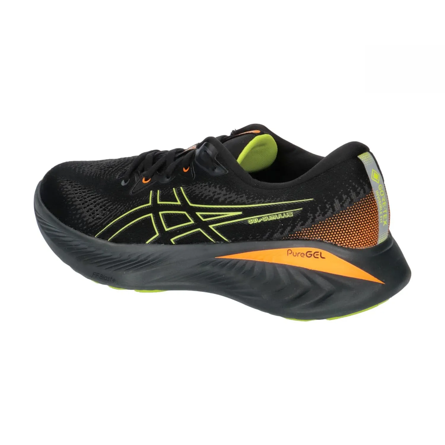 ASICS Herren Laufschuhe Gel-Cumulus 25 GTX 1011B683 Black/Neon Lime 42.5