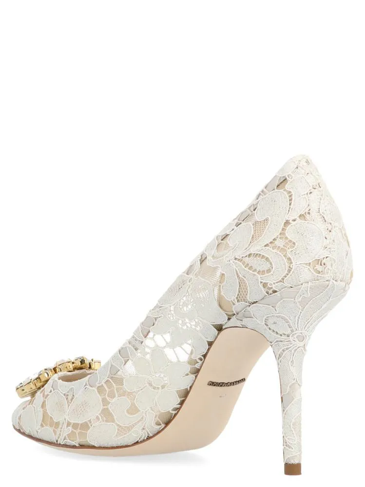 Dolce & Gabbana Bellucci Lace Embellished Pumps
