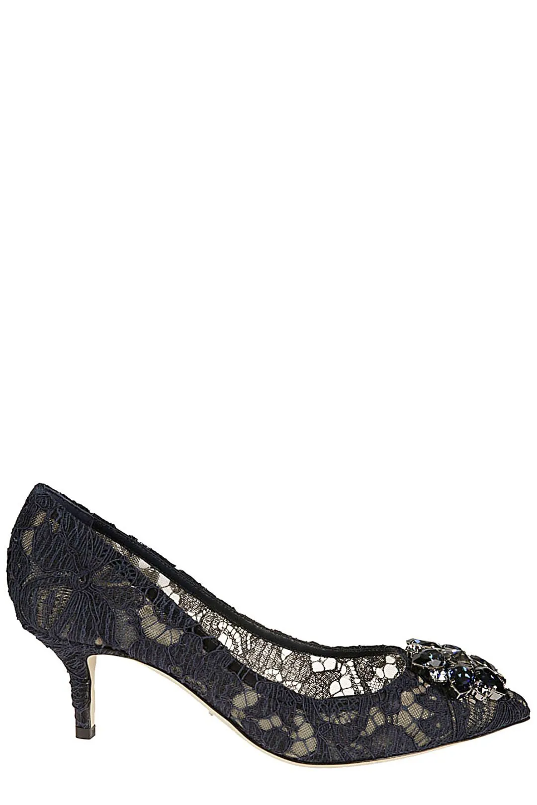 Dolce & Gabbana Taormina Lace Embellished Pumps