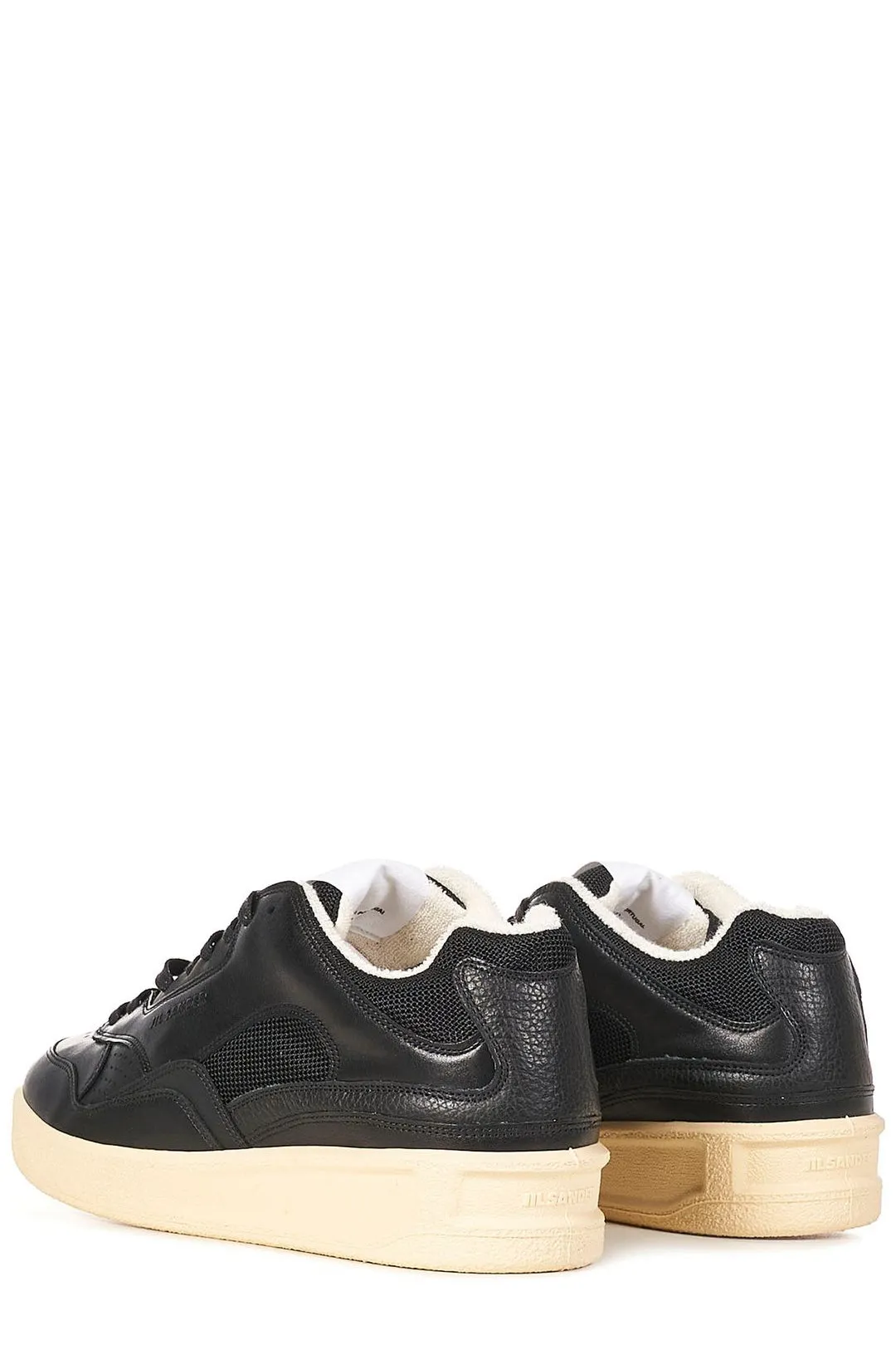 Jil Sander Round Toe Lace-Up Sneakers