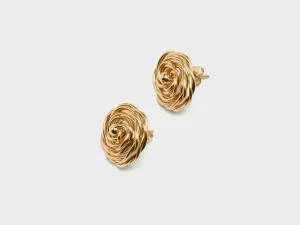 Large Rosa Chip Earrings  (251 / W / GOLD)