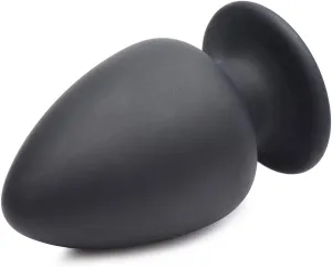 Squeezable Medium Anal Plug - Black