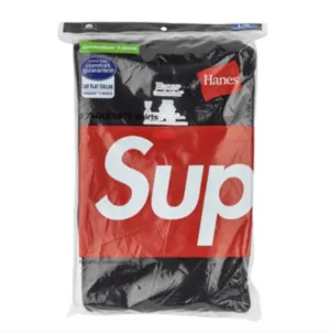 Supreme Hanes 3 Tagless Tee "Black"