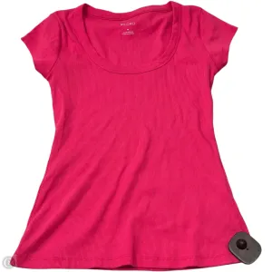 Top Short Sleeve By Pilcro In Pink, Size: M