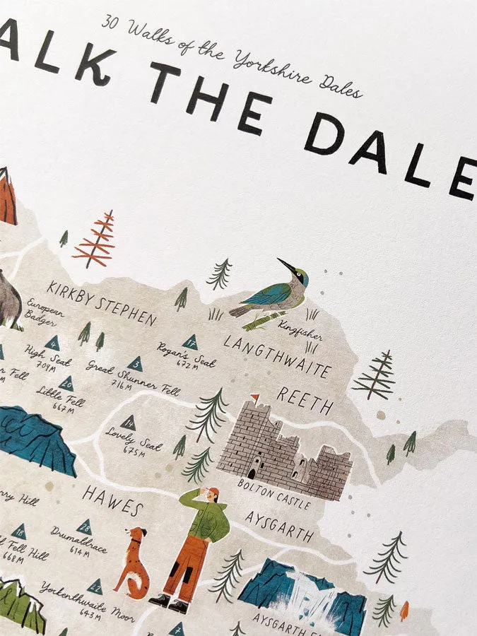 Walk the Dales poster With Hanger