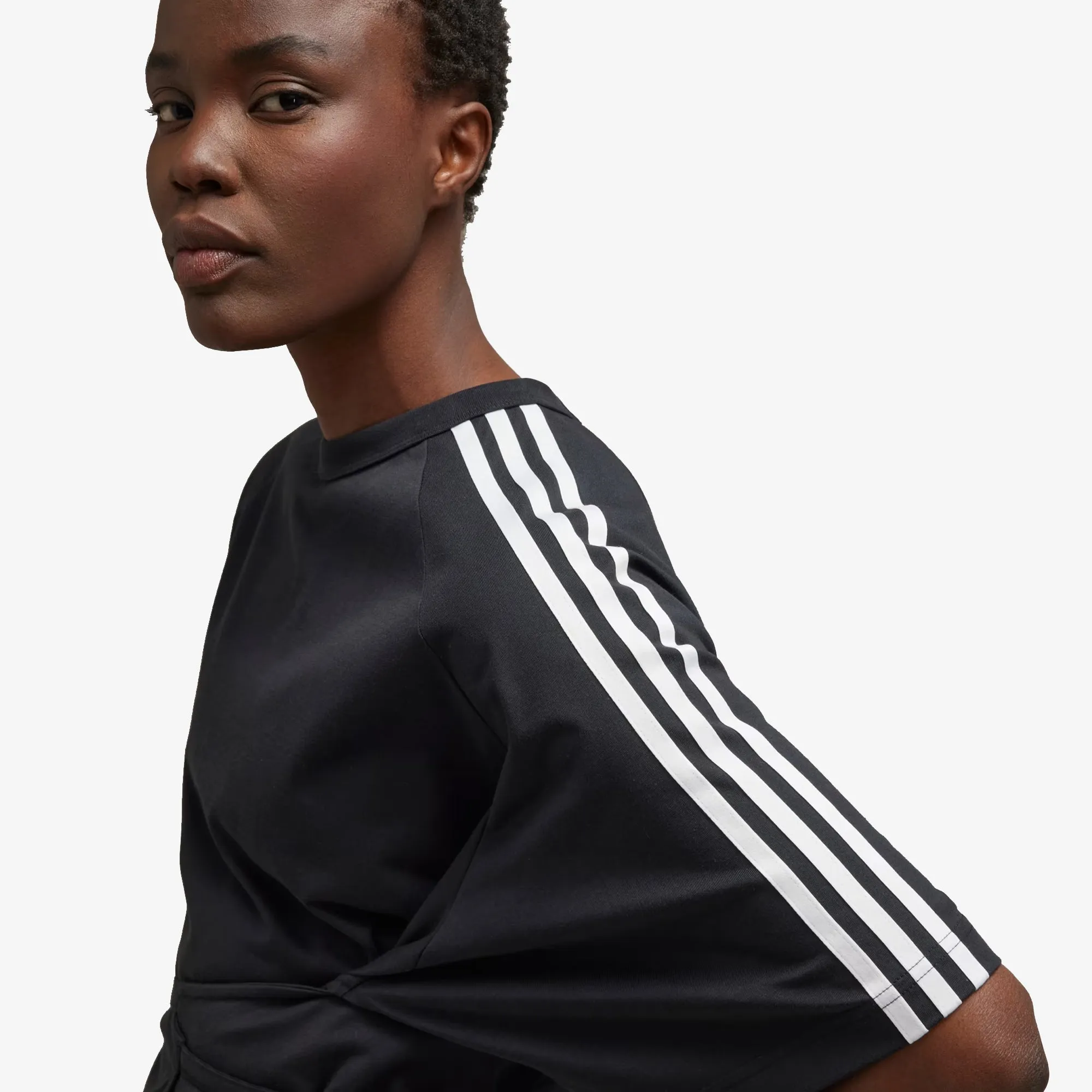 Y-3 | SAIL CLOSURE SHORT SLEEVE TEE  { BLACK