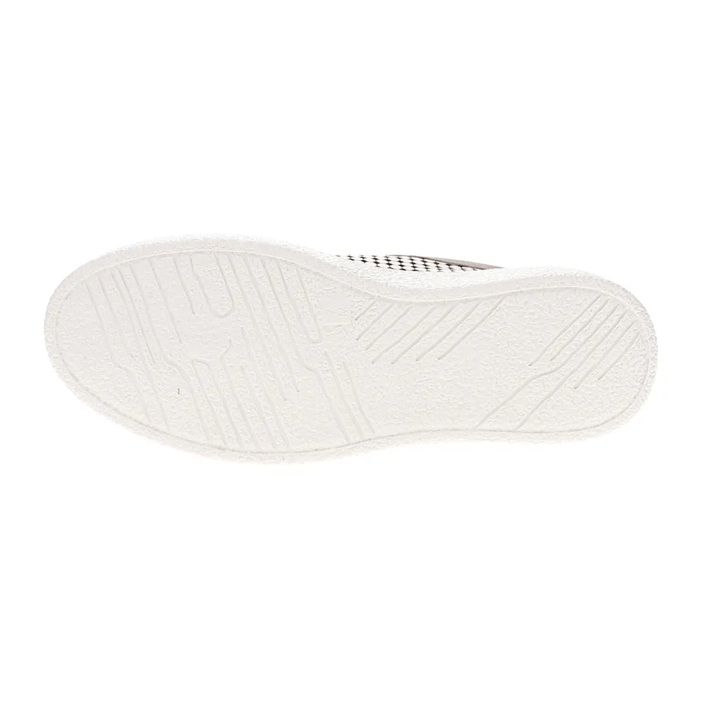 Yago Perforated Metallic Lace Up Sneakers