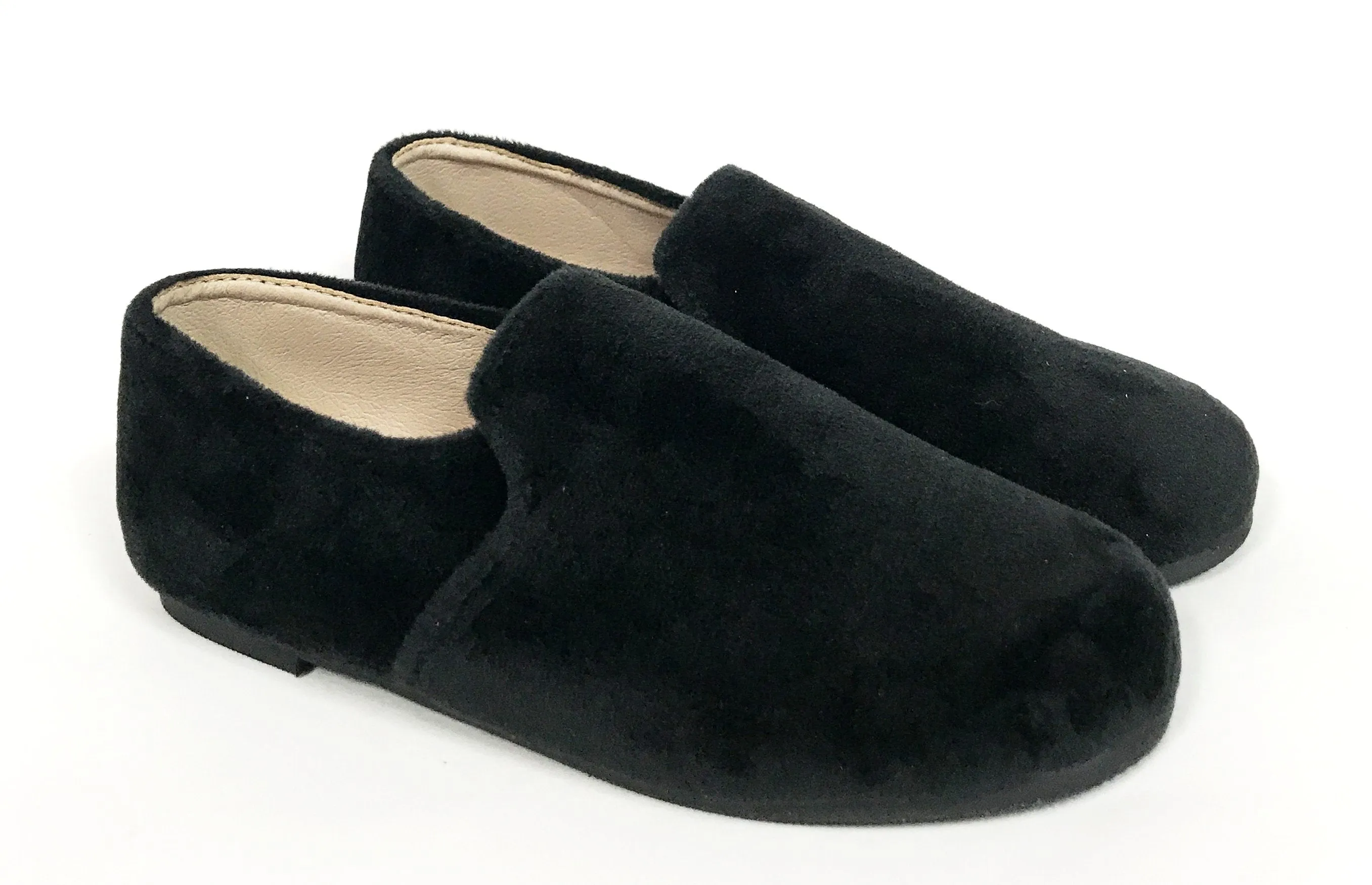 Zeebra Black Velvet Loafer