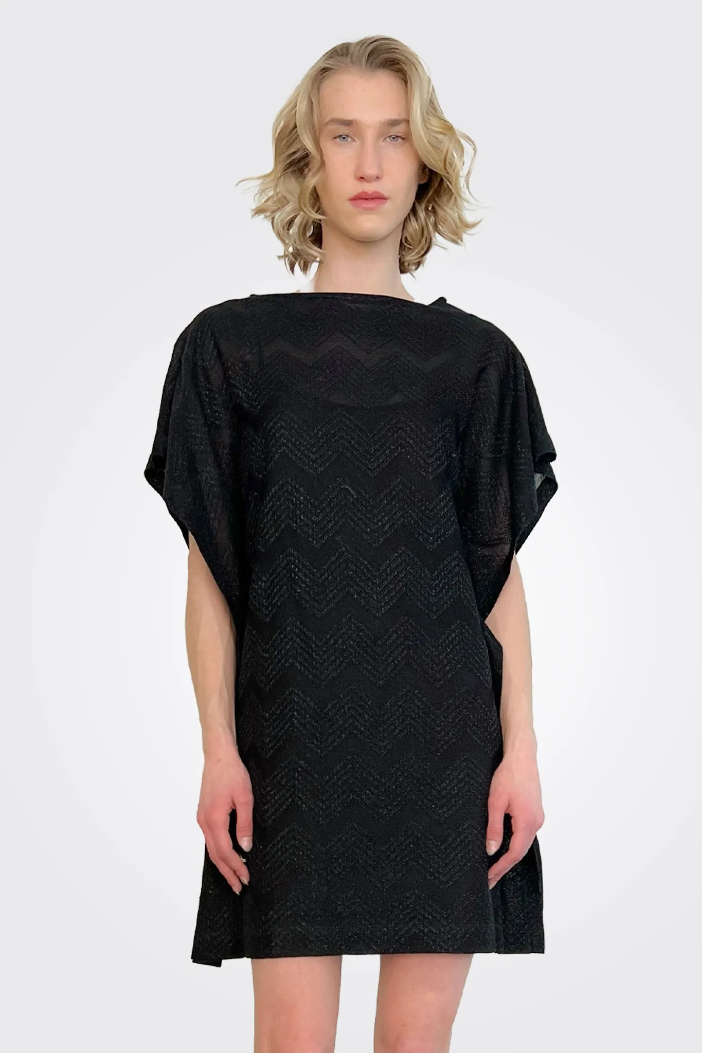 Zig Zag Dress - Black